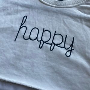 SHEIN, white cropped sweater